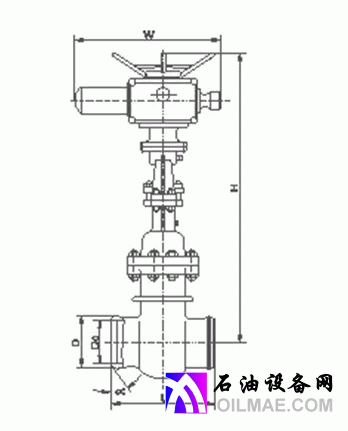 NKZ961H焊接电动真空隔离阀结构图